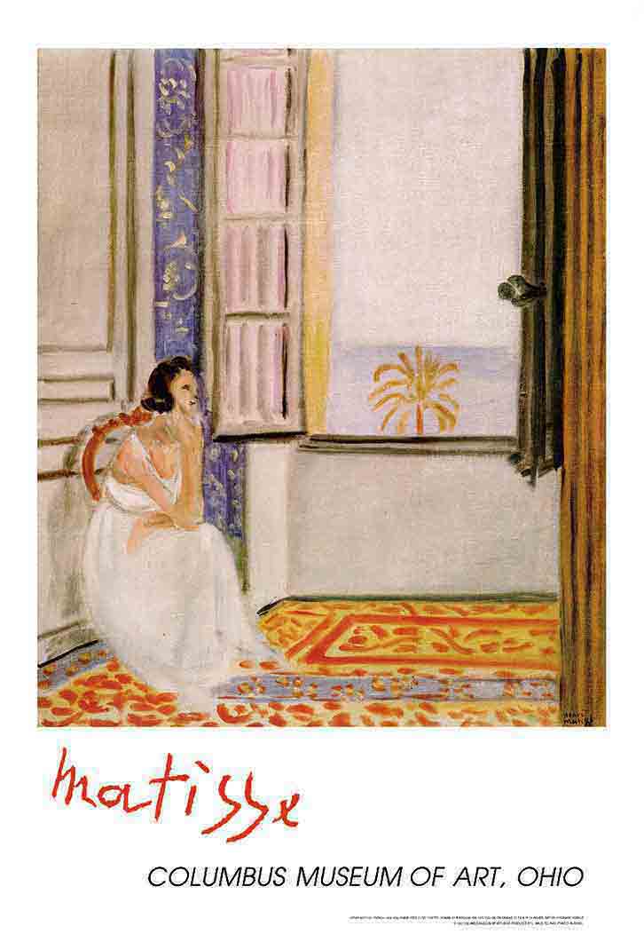 הנרי מאטיסמטיס צבעים אימפרסיוניסטים  פרחים matisse חלון אישה